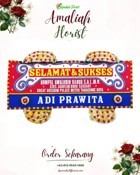 Papan Bunga Ucapan Selamat Nglames